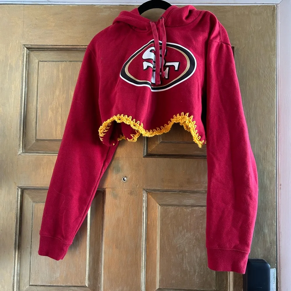 49ers‎ cropped hoodie